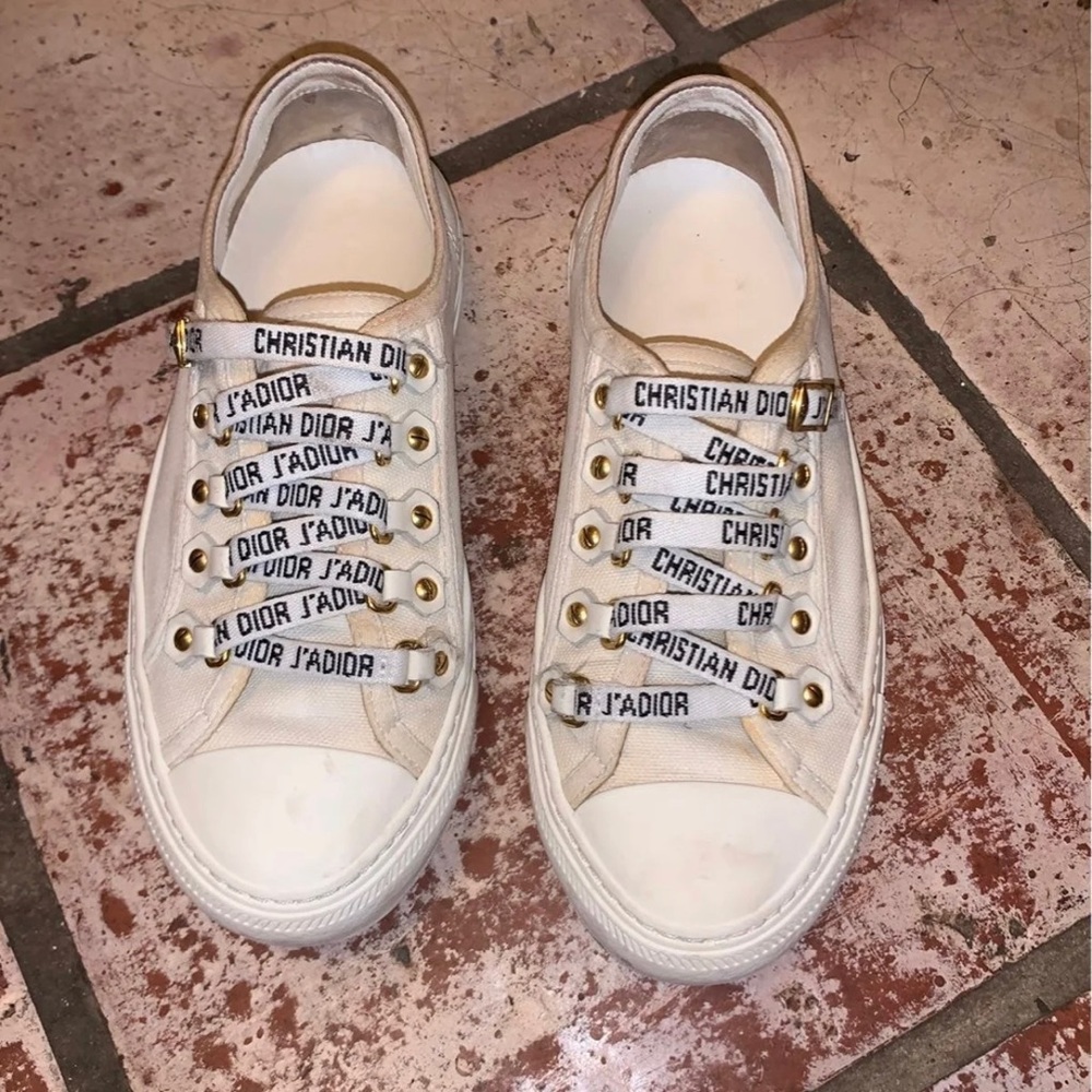 Walk'N Dior White Sneakers Size 34.5